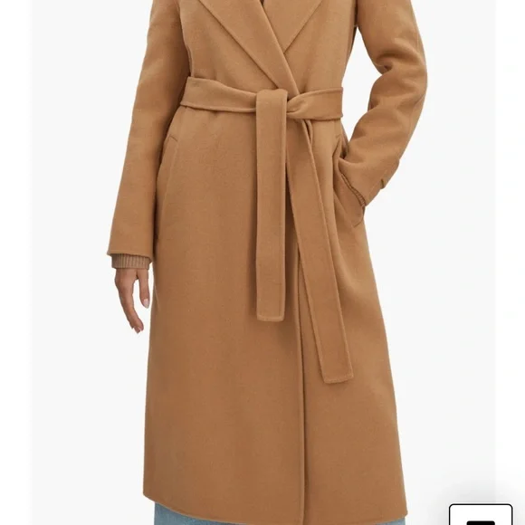 Reiss blended wool belt coat. - Picture 2 of 8